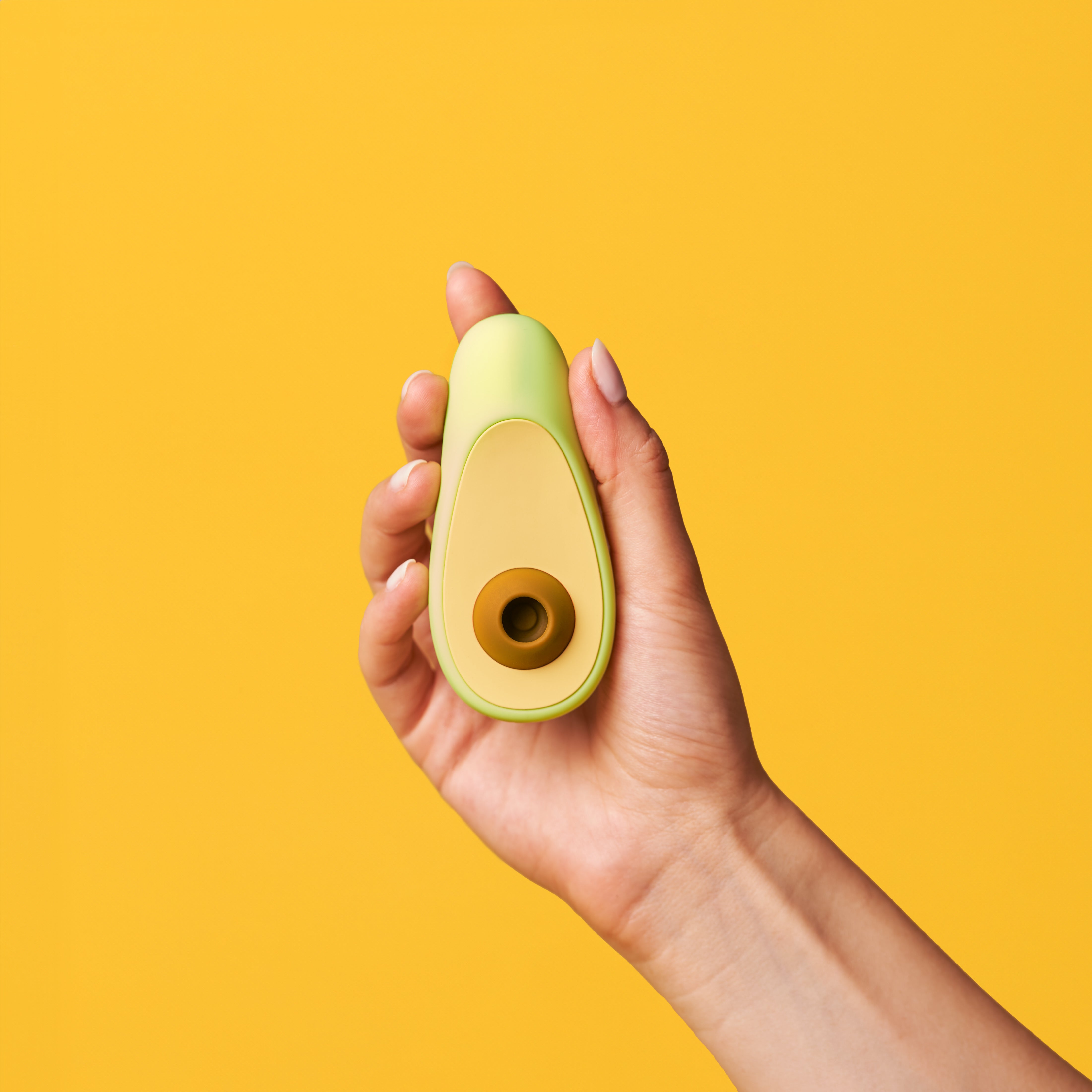 Avocado vibrator detail close-up